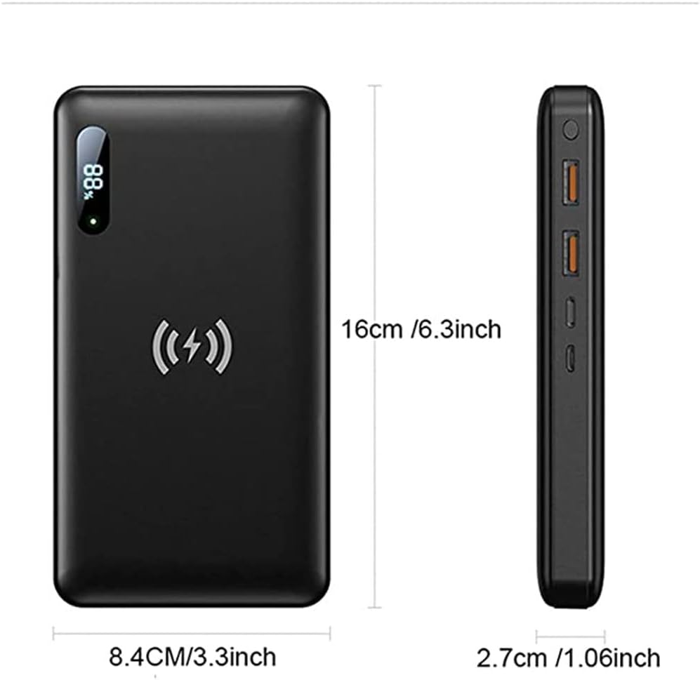Wireless Power Bank Fast Charging - Black