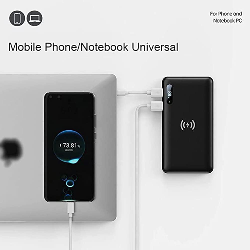 Wireless Power Bank Fast Charging - Black