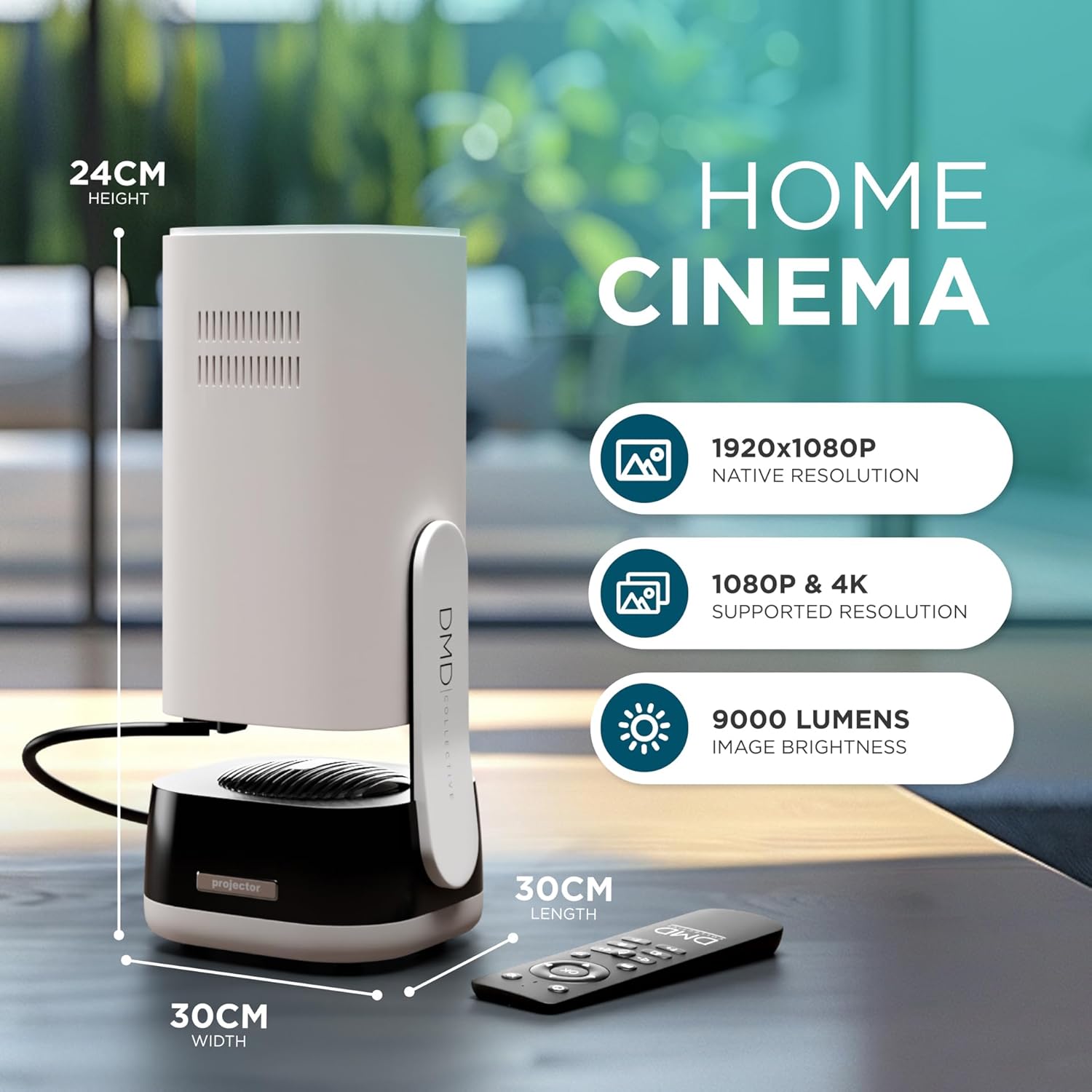 Portable Projector 4K Support
