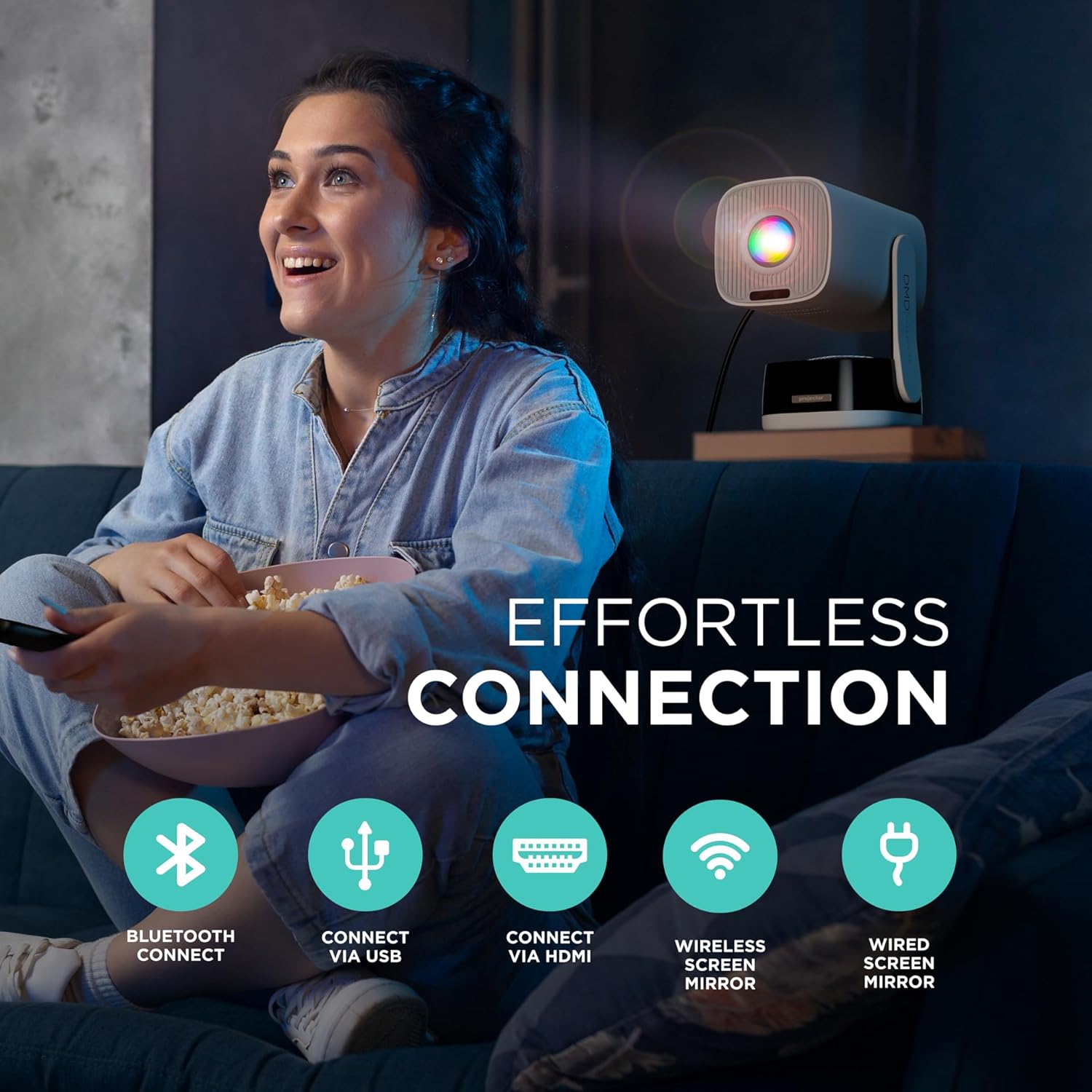 Portable Projector 4K Support
