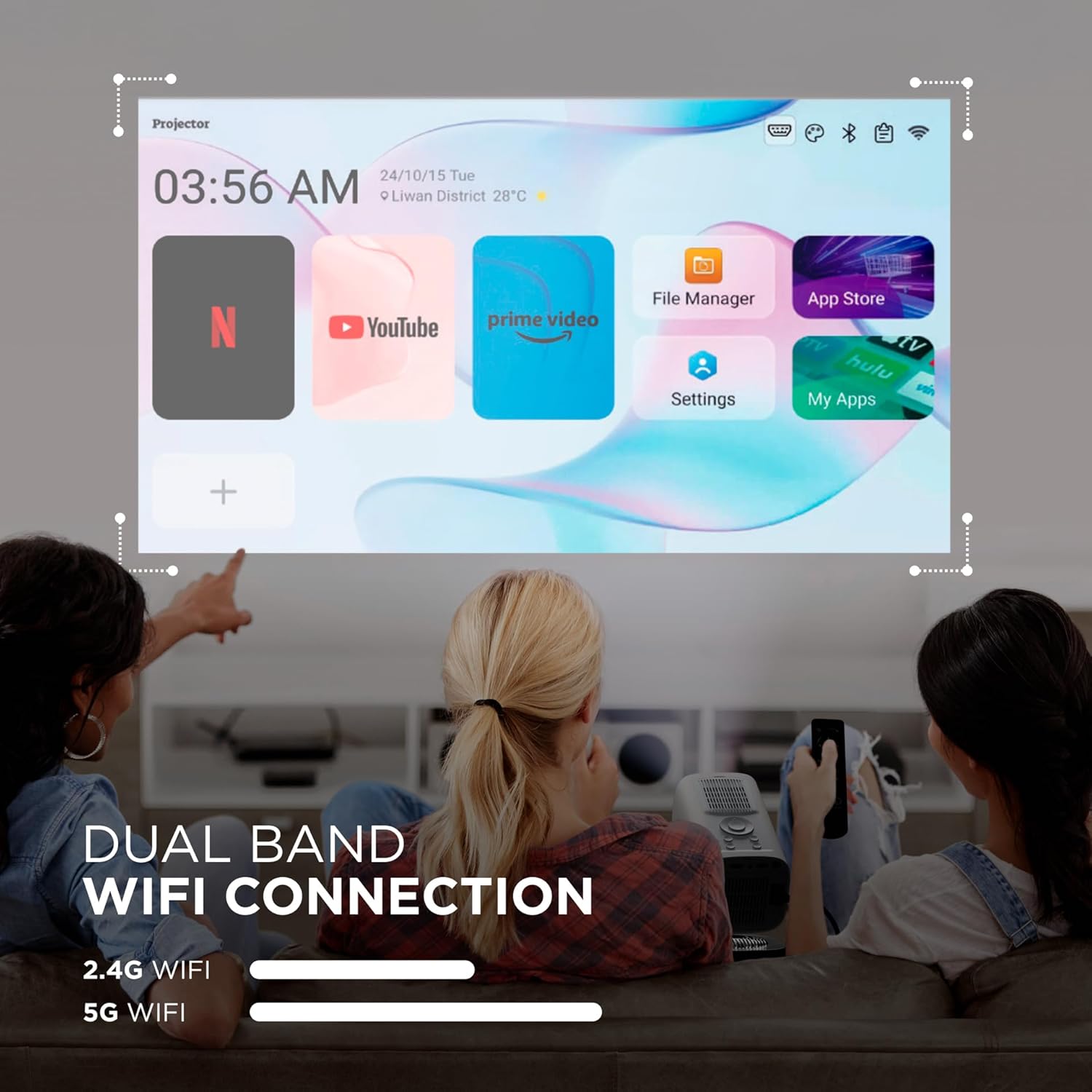 Portable Projector 4K Support